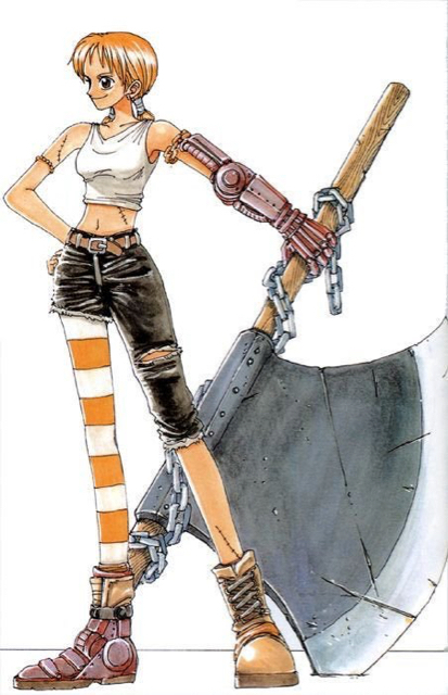 ワンピースのナミ 初期構想では斧使いキャラだったｗｗｗｗ 海賊王に俺はなる ルフィの冒険 One Piece